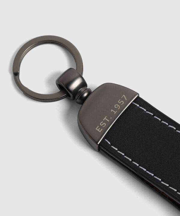 Llavero Unicolor Con Costura Para Hombre