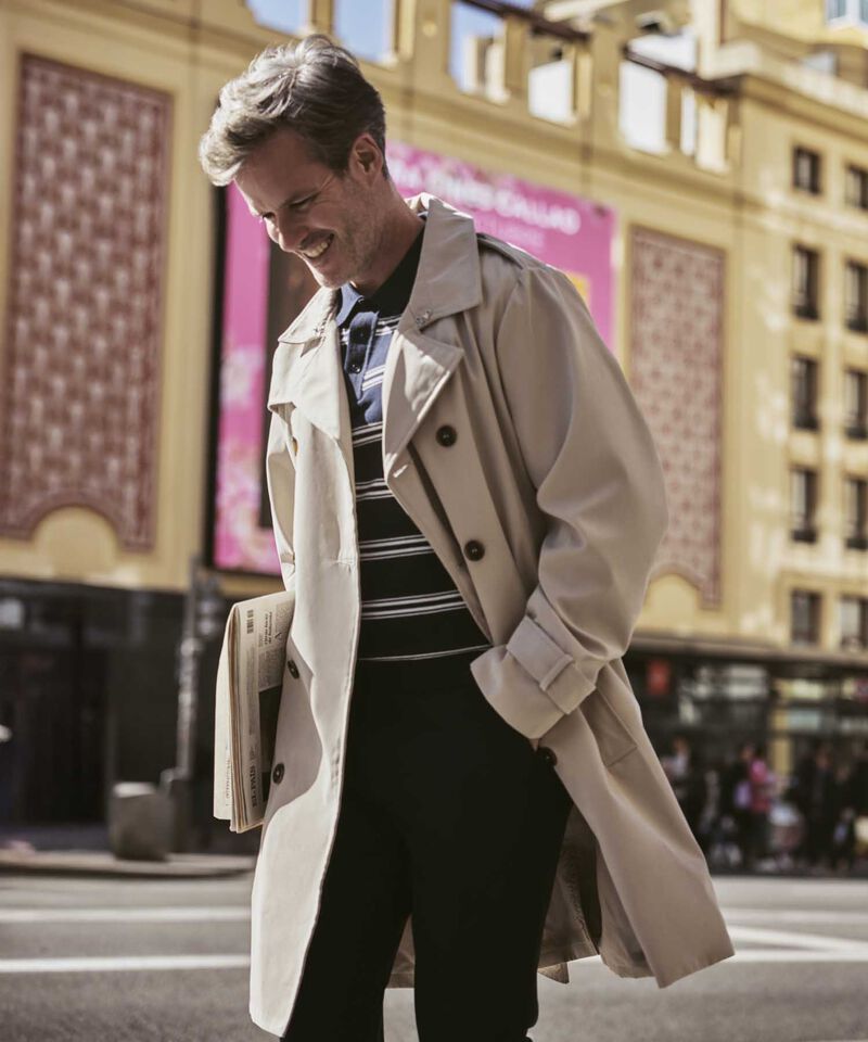 Chaqueta Trench Coat Unicolor