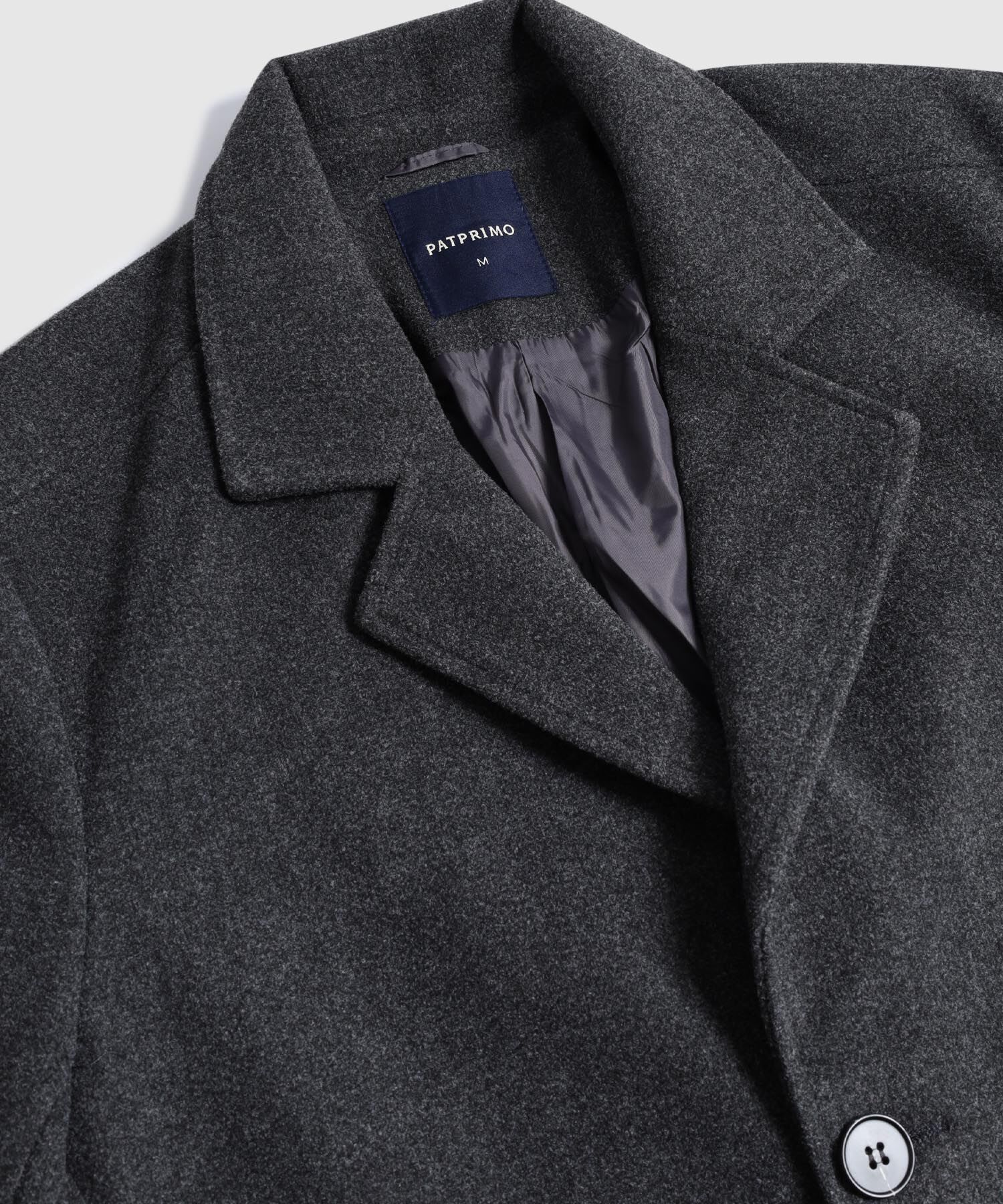 Abrigo Unicolor Con Solapas 