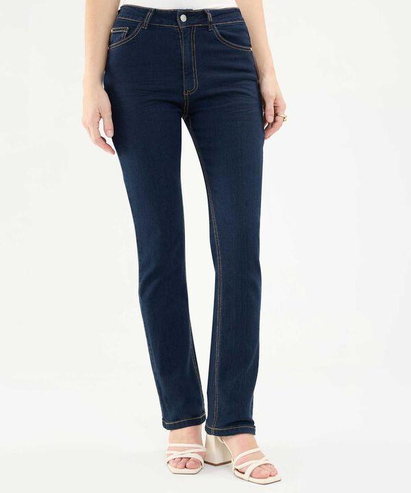 Jeans Straight Tono Negro image number null
