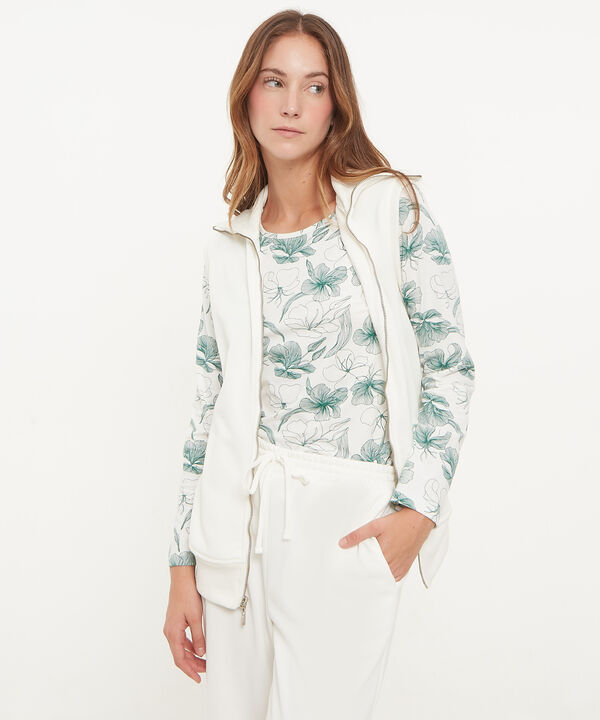 Sudadera Con Bolsillos Y Rib