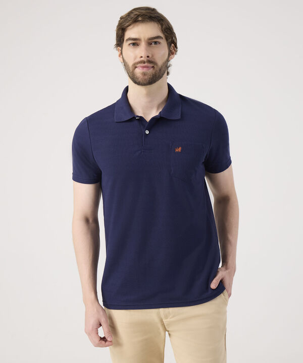 Polo Unicolor Con Bolsillo  image number null
