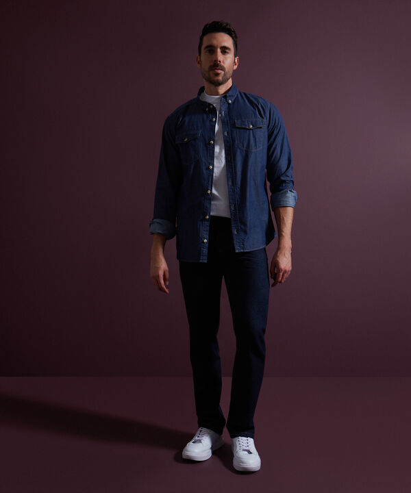 Jean Regular con Arrugas image number null