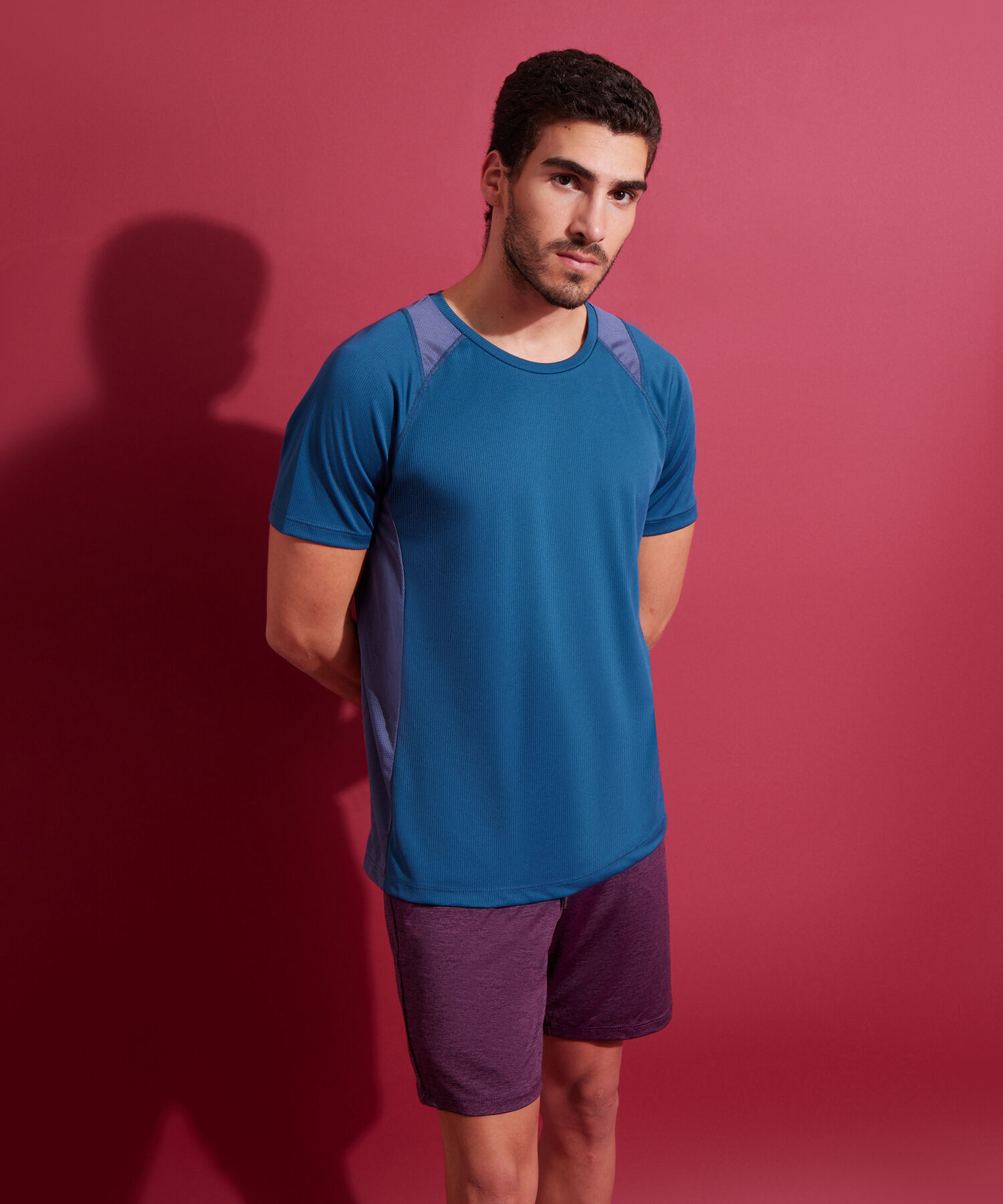 Bermuda Punto Basica Textura Jaspe Con Bolsillos Unicolor Sport Lineas Patprimo Compra Online PATPRIMO