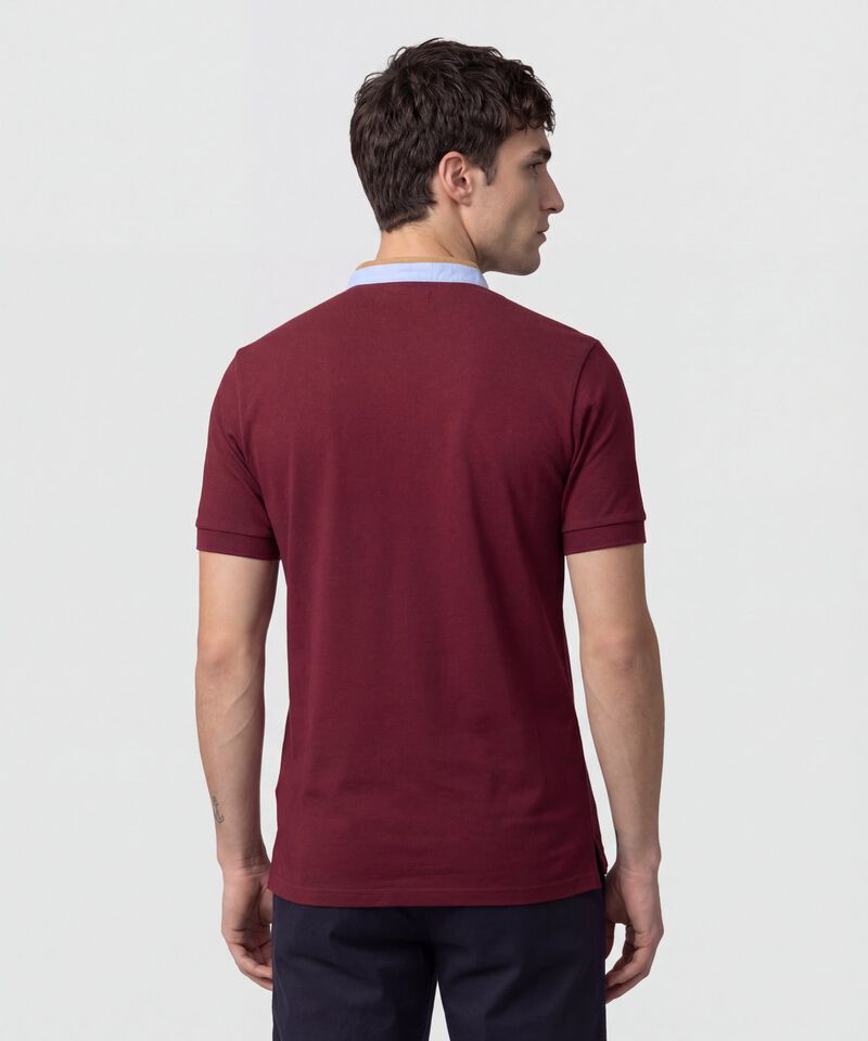 Polo Con Cuello Neru Y Pechera Hombre