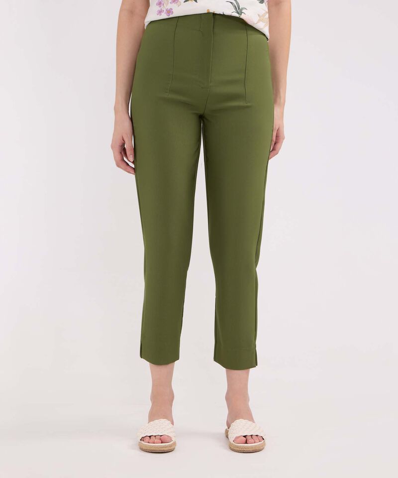 Pantalon Tiro Alto Unicolor