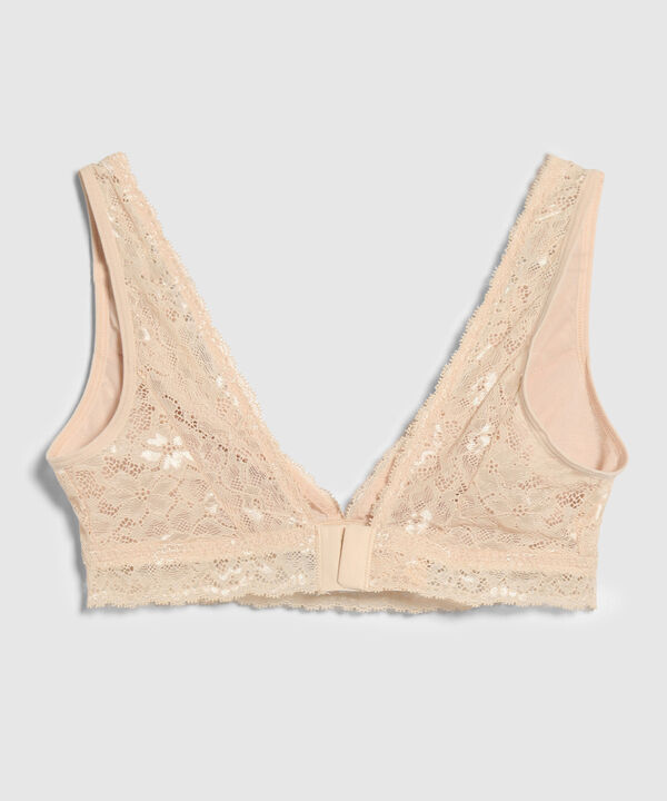 Bralette-Escote-V-Con-Encaje-Y-Microfibra image number null