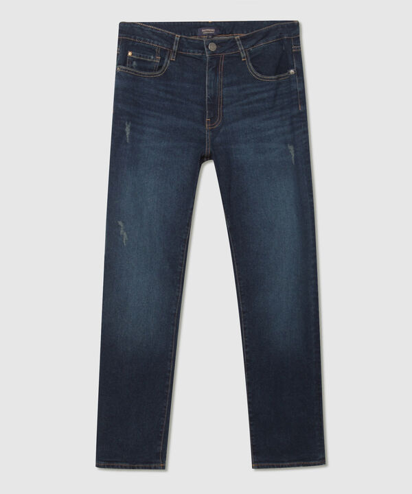 Jean Regular Tapper Tono Azul Oscuro