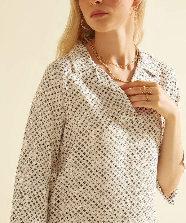 Camisa Manga 3/4 Corporativa Estampada image number null