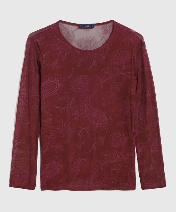 Camiseta de Manga Larga Estampada para Mujer image number null