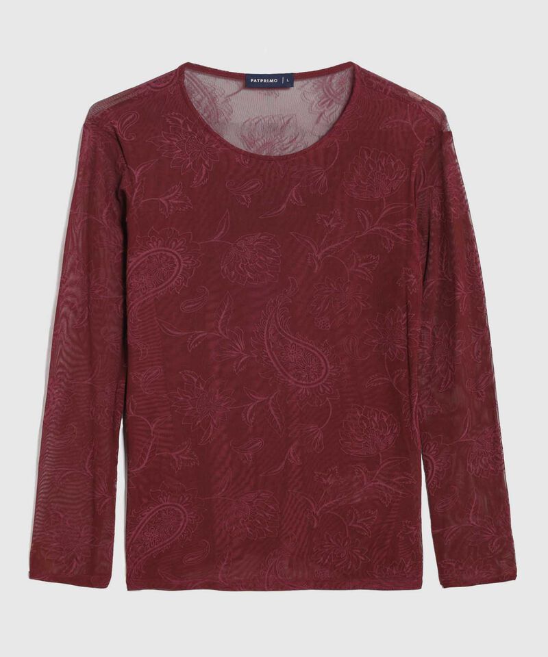 Camiseta de Manga Larga Estampada para Mujer