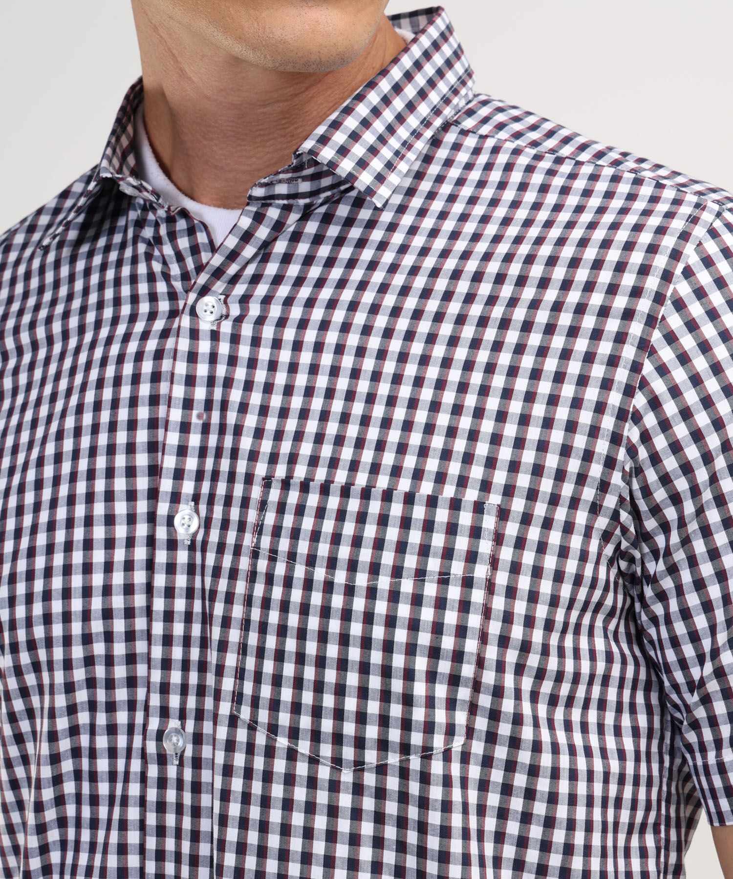 Camisa Manga Corta Preteñida Regular Fit