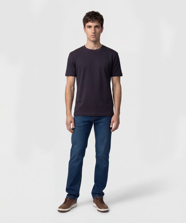 Camiseta Regular Fit Unicolor Para Hombre