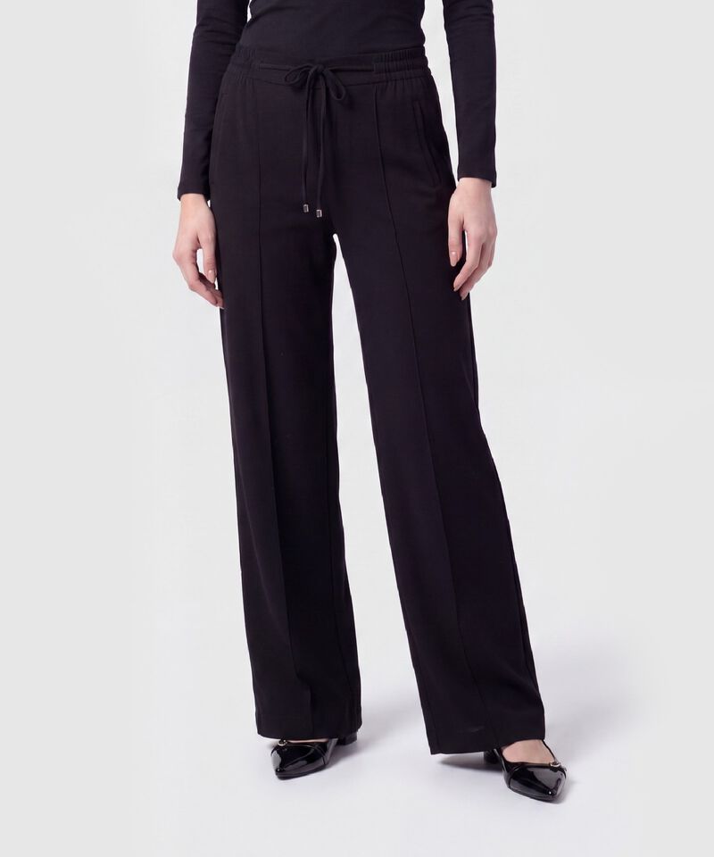 Pantal&oacute;n Unicolor con Prenses y Cord&oacute;n Para Mujer