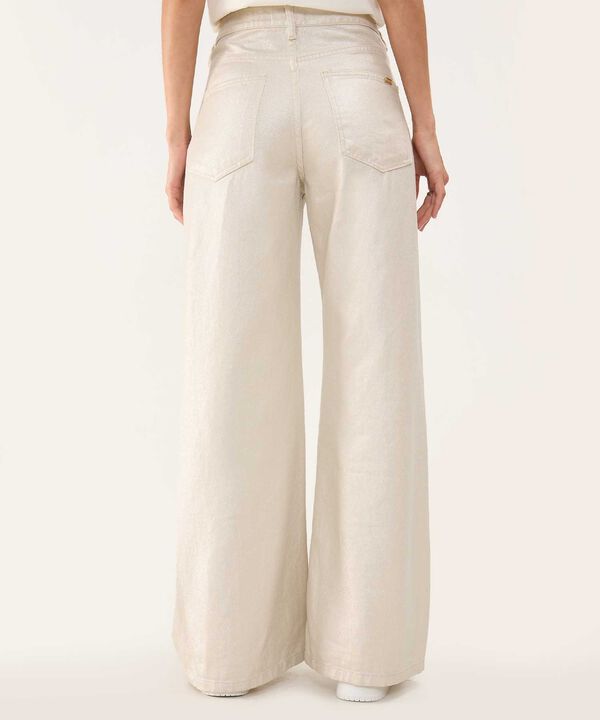 Jeans Wide Leg con Foil