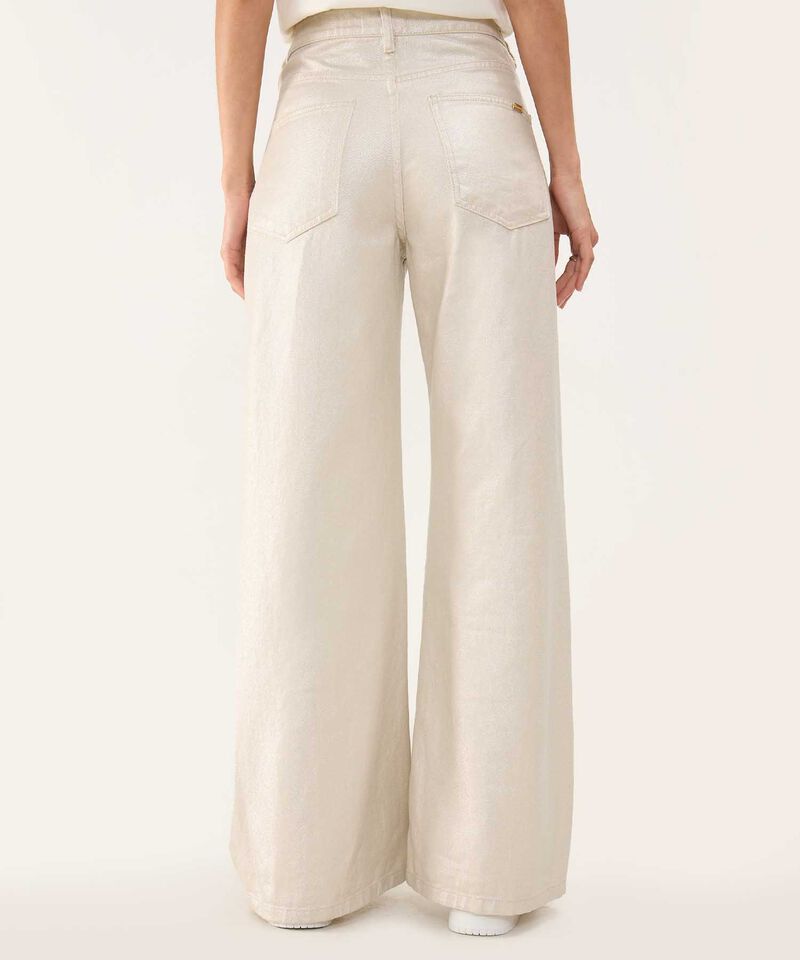 Jeans Wide Leg con Foil