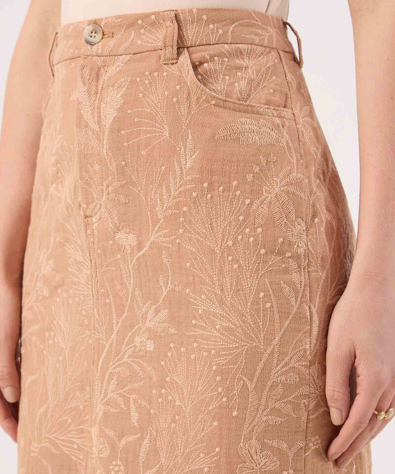 Falda Con Estampado Botánico