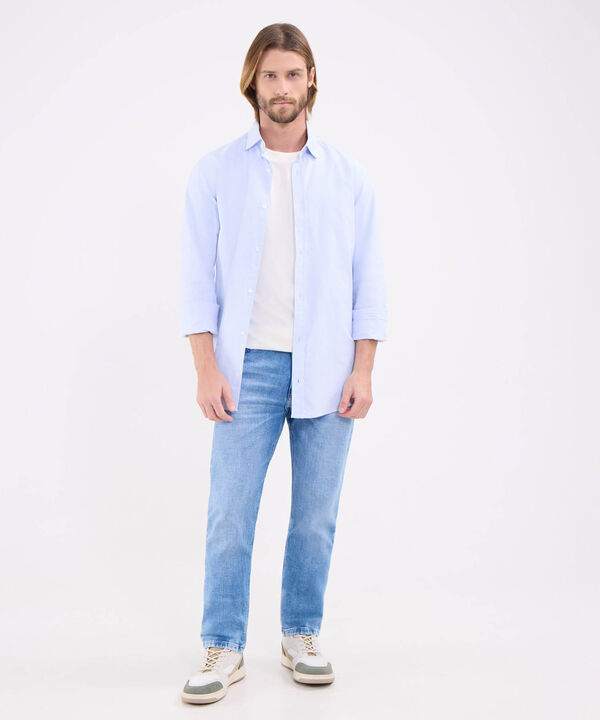 Camiseta Regular Para Hombre, Beige, hi-res image number null