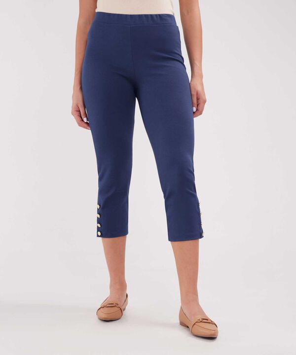 Leggins Unicolor Con Botones Decorativos image number null