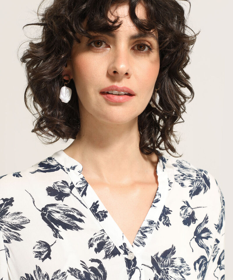 Blusa Pechera Estampada