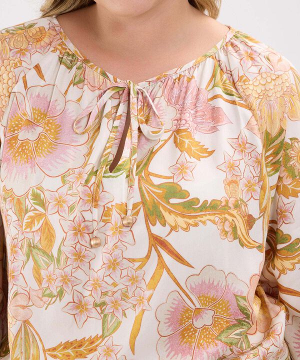 Blusa Estampada Manga 3/4 image number null