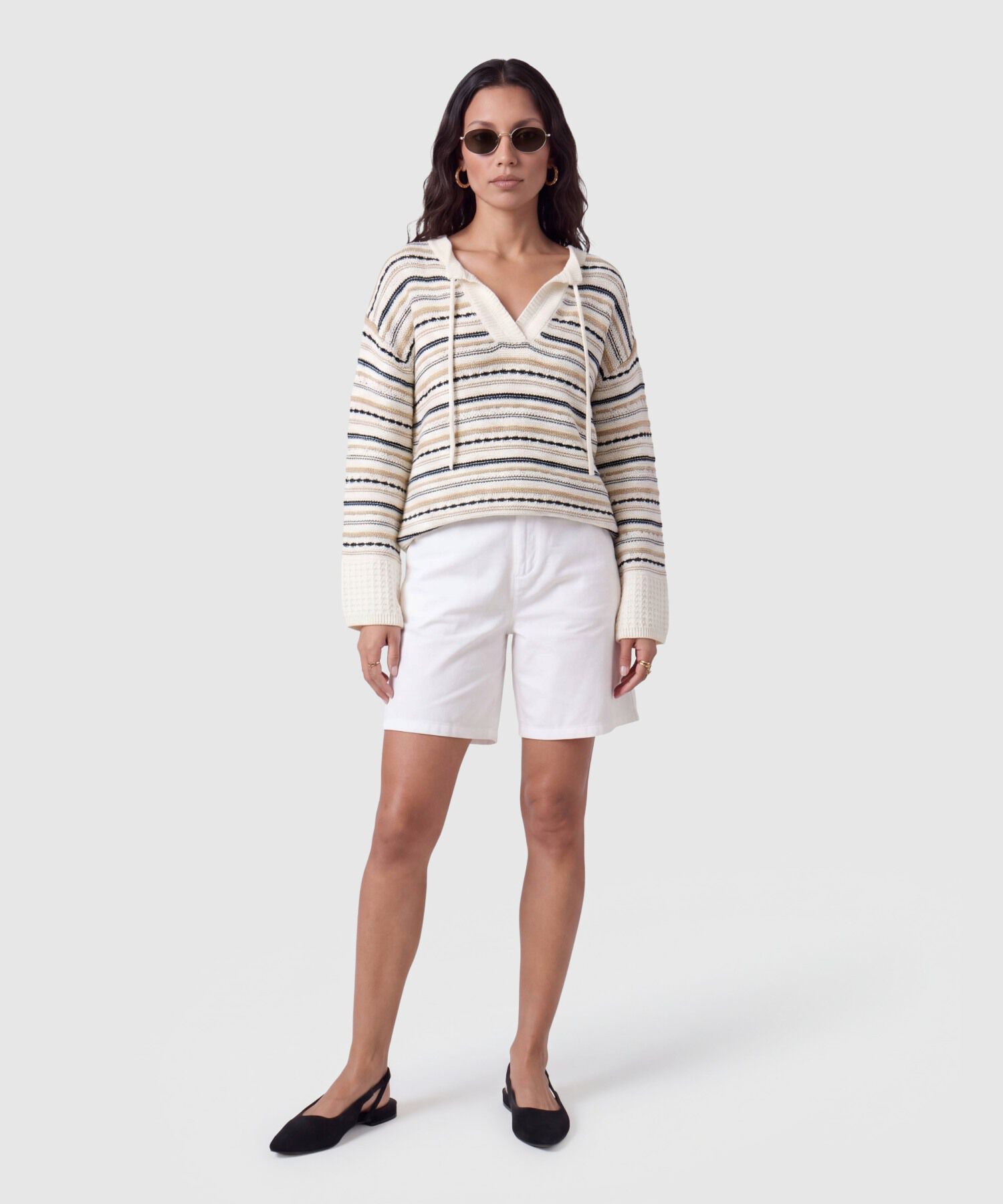 Saco Tejido Cuello Lazo Para Mujer