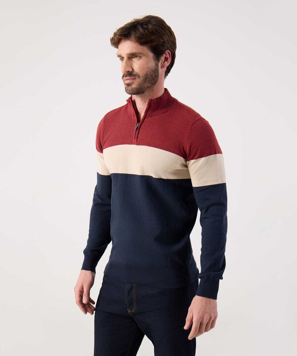 Buzo A Rayas Cuello Alto  image number null