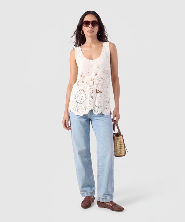 Camiseta Sisa Tejida Texturizada Para Mujer