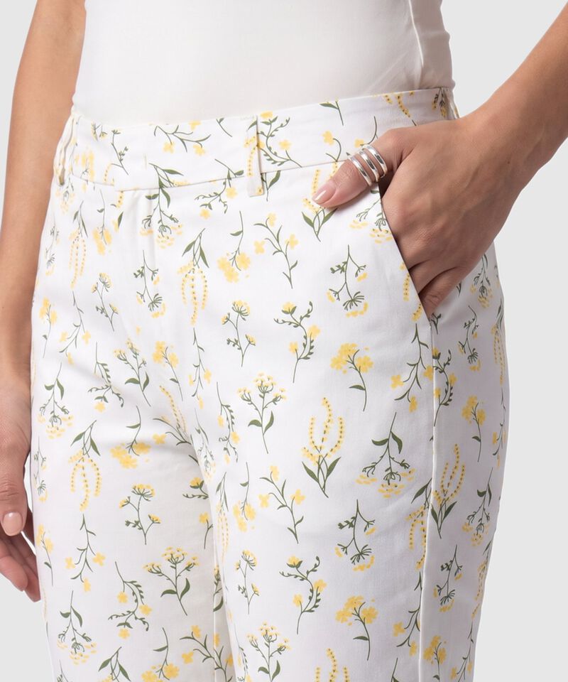 Pantal&oacute;n Capri Unicolor Para Mujer