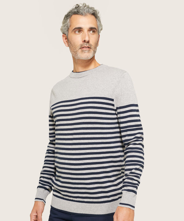Saco De Punto A Rayas Para Hombre image number null