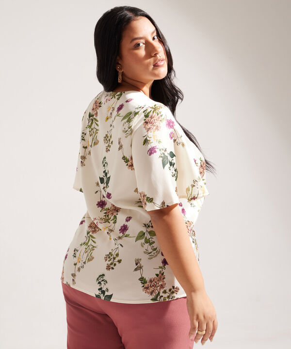 Blusa Manga Corta con Estampado
