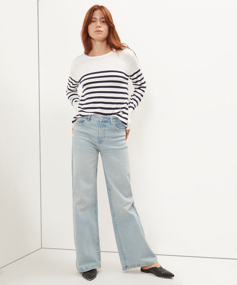 Jean Wide Leg Tono Azul Medio Claro