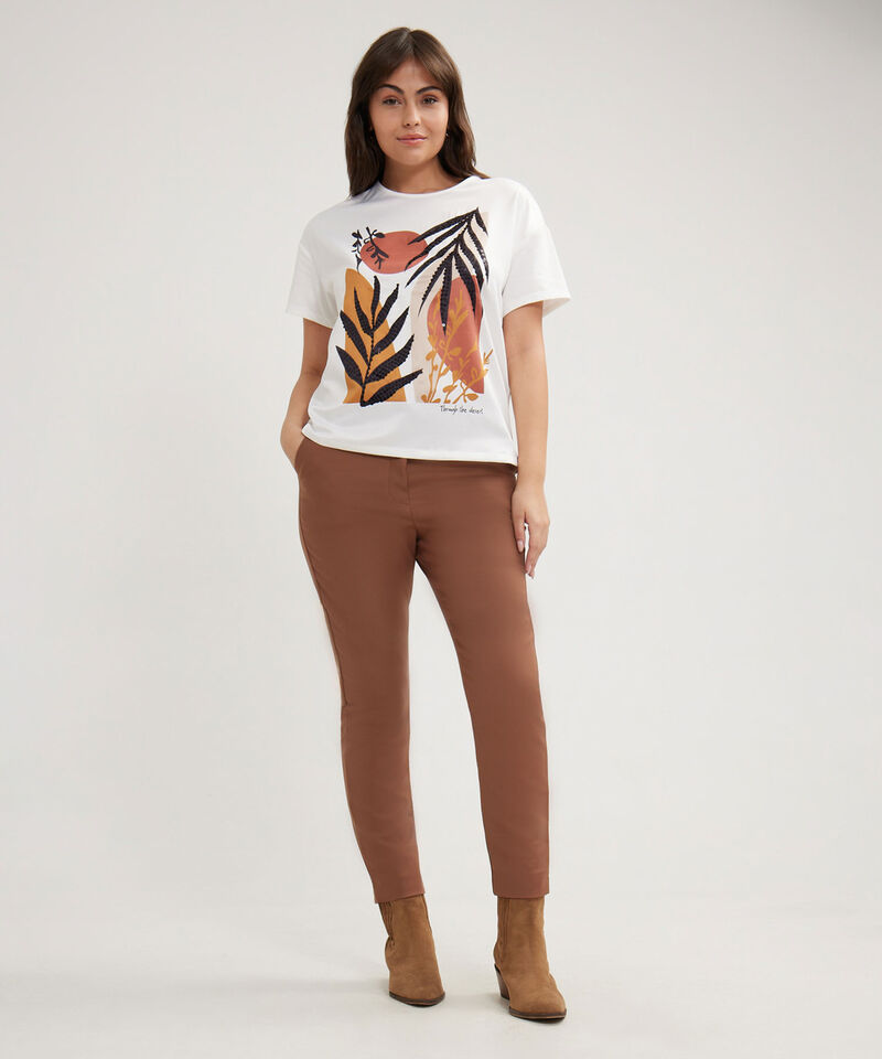 Camiseta Unicolor Con Sublimación Y Pedrería