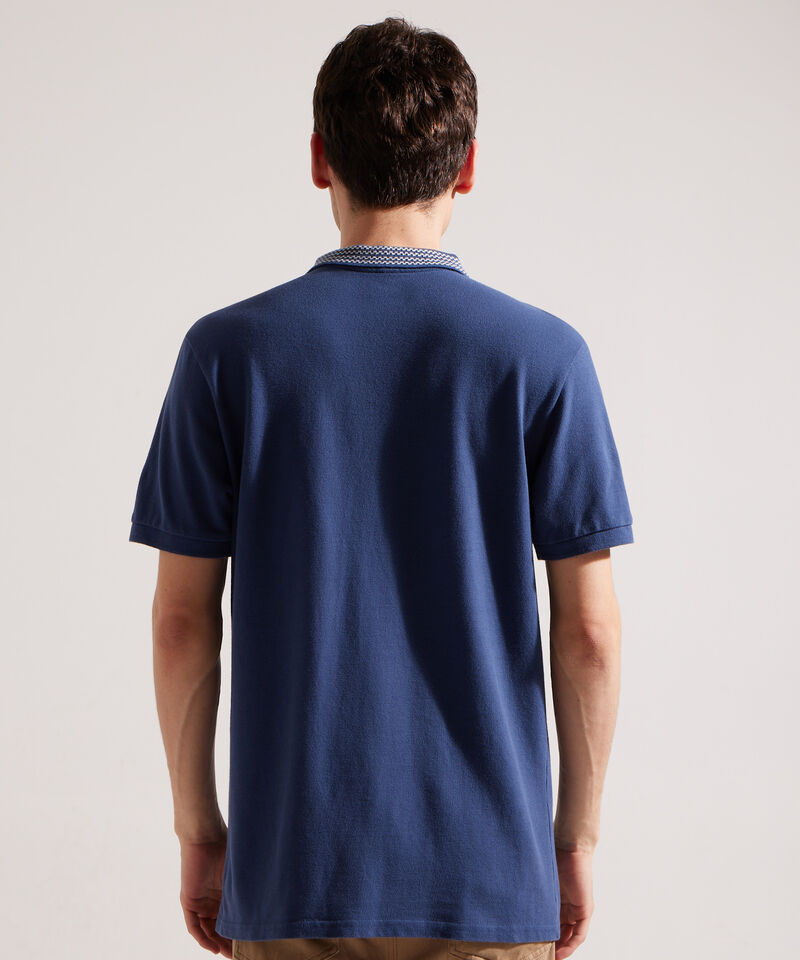Polo Unicolor, Cuello Y Puños Tejidos, Pechera Con Cremallera Regular Fit