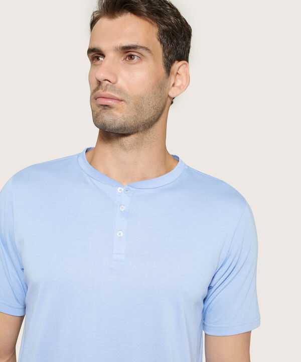 Pijama Corto Corto/ Camiseta Henley image number null