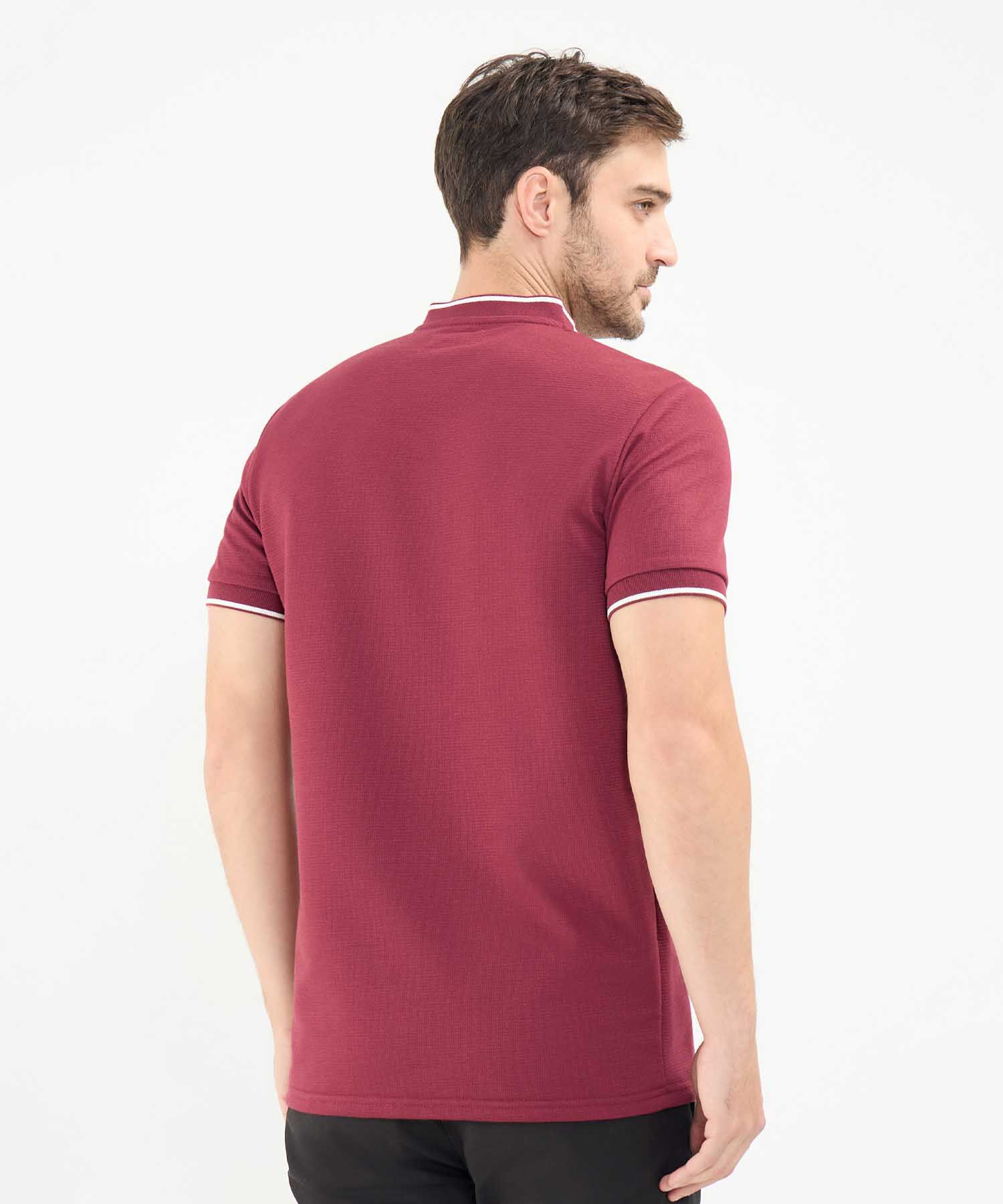 Polo Cuello Mao con Rayas