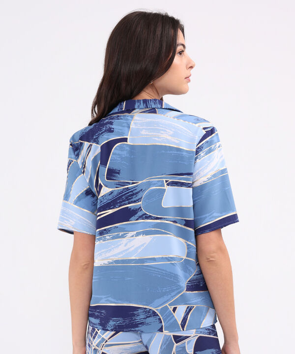 Camisa Cuello Resort Estampada