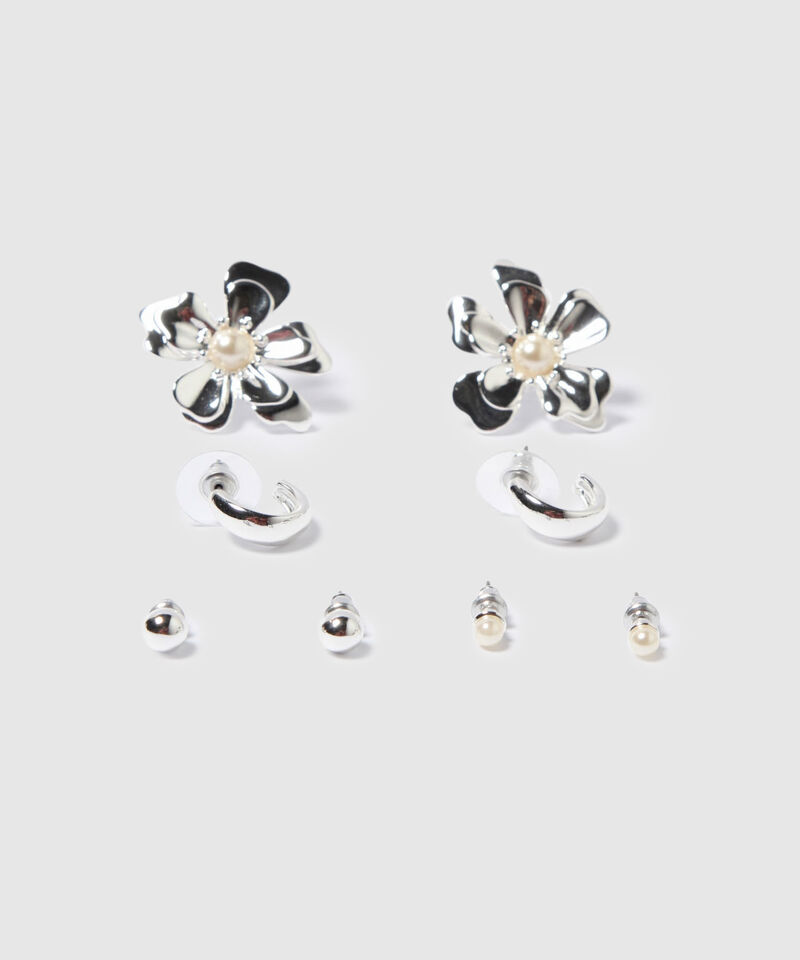 Aretes Set X 4 Pares De Aretes Ref. Kf232-0439