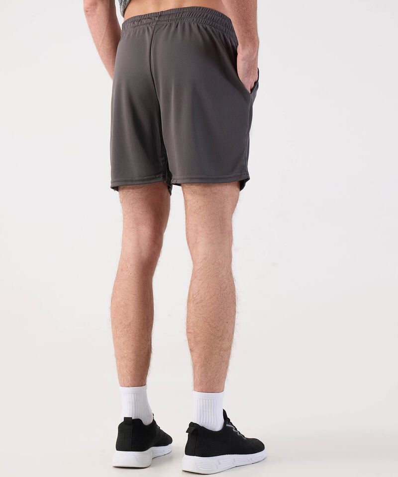 Bermuda Punto Unicolor Con Bolsillos