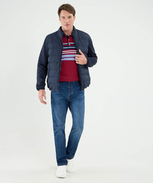 Polo Cuello Máquina Preteñida Con Bolsillo Para Hombre image number null
