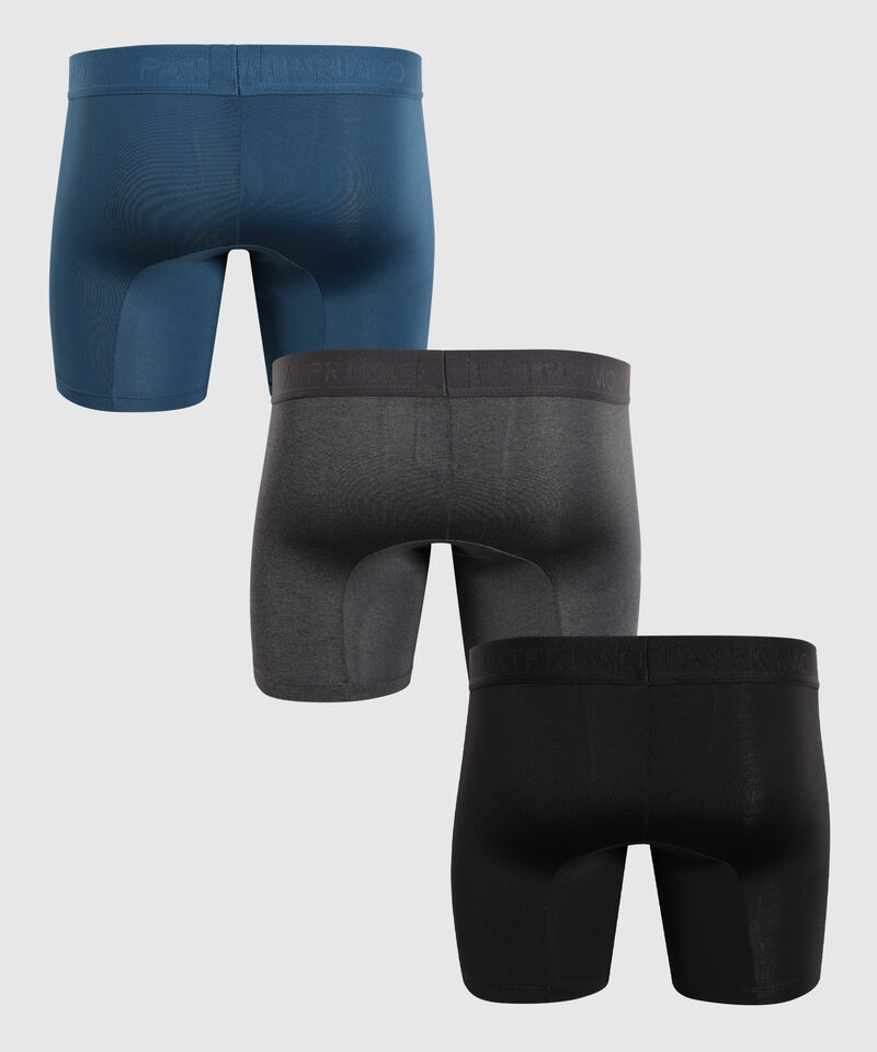 Pack X3 Boxer Medio Unicolor