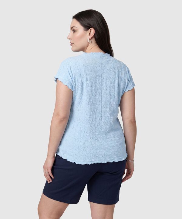Camiseta De Textura Ligera Para Mujer Curvy