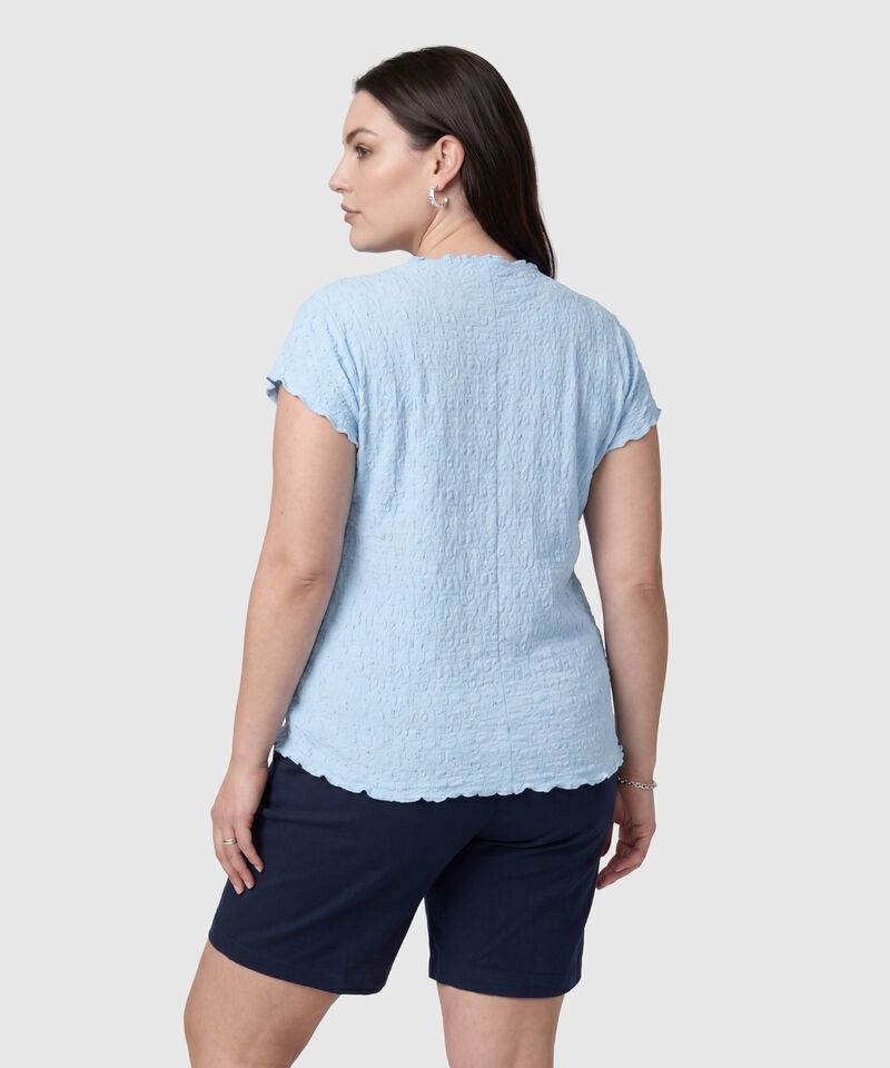 Camiseta De Textura Ligera Para Mujer Curvy