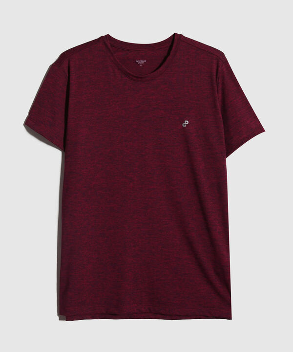 Camiseta Manga Corta Cuello Redondo Jaspe