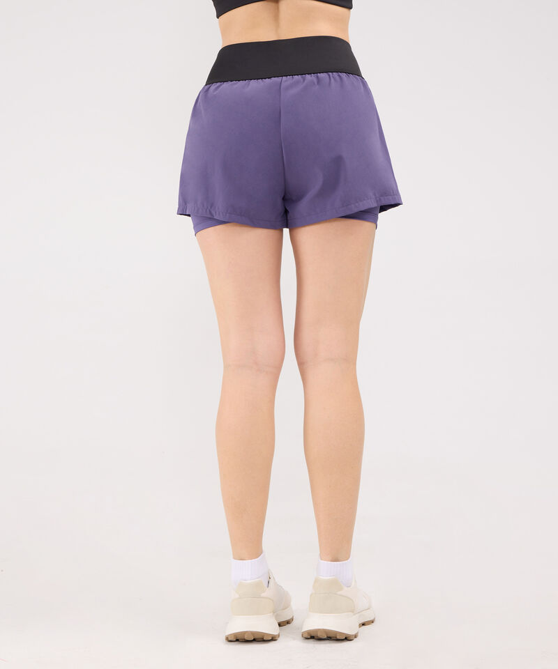 Short Plano Con Bóxer Interno Tipo Biker