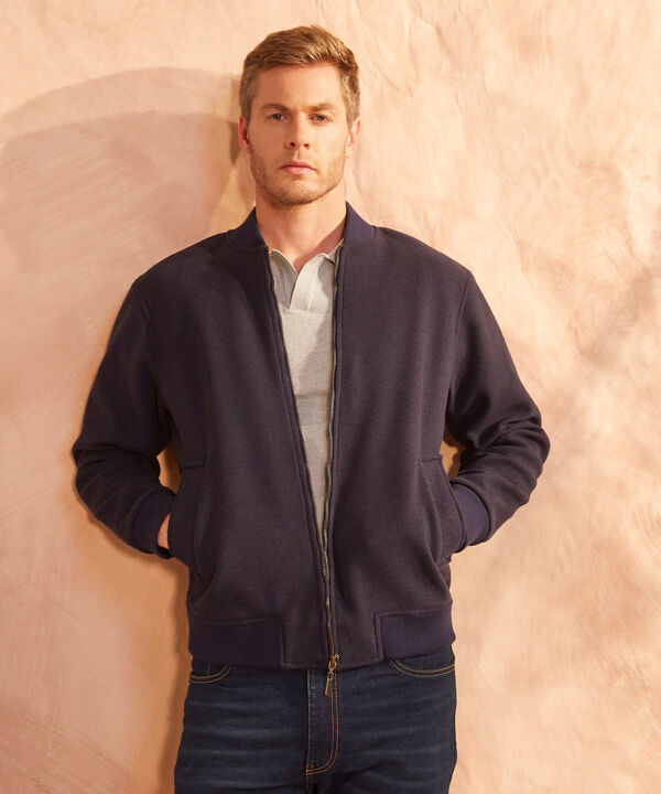 Chaqueta Bomber Tela Especial