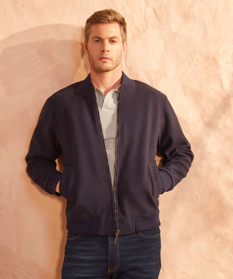 Chaqueta Bomber Tela Especial