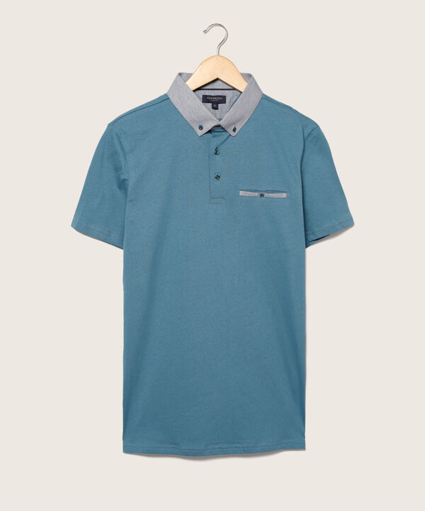 Polo Cuello Maquina Button Down, Slim Fit