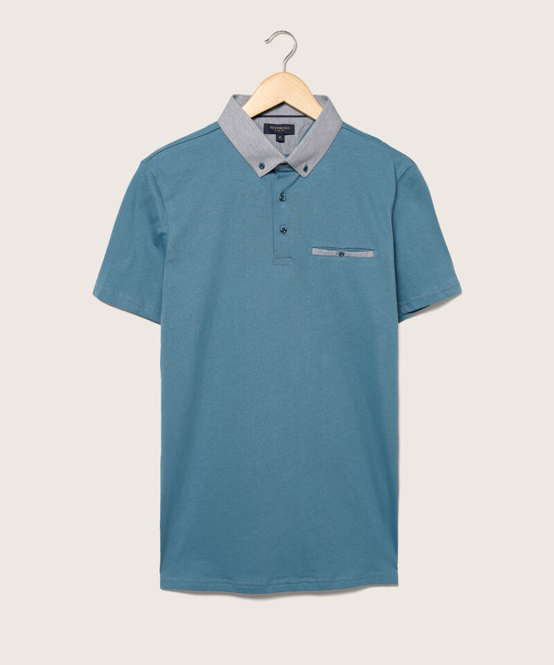 Polo Cuello Maquina Button Down, Slim Fit