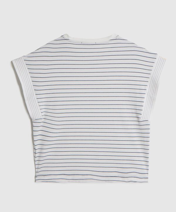 Camiseta Manga Corta con Doblez para Mujer image number null